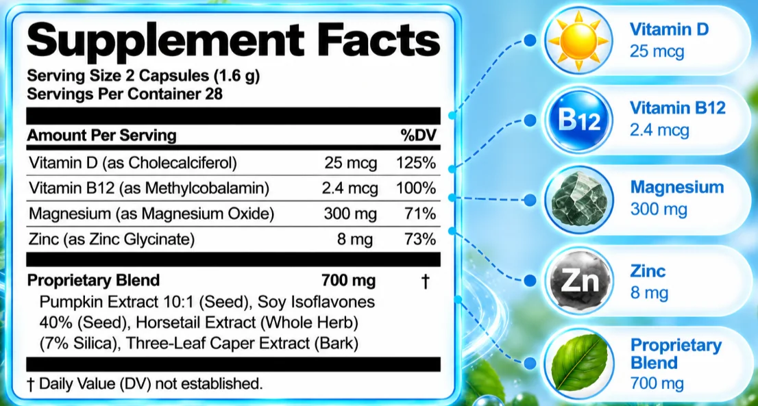 BladderGenix Supplement Facts
