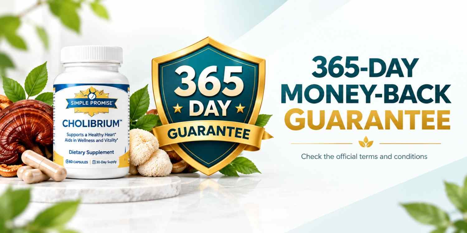 Cholibrium Money Back Guarantee.
