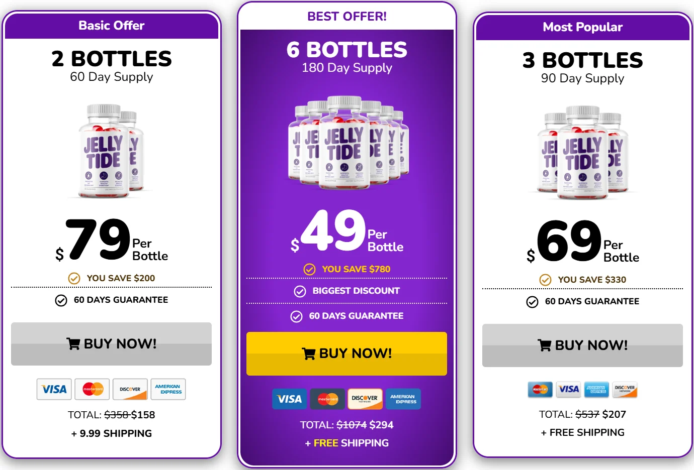 Jellytide Pricing