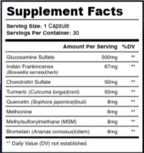 Nervecept Supplement Facts