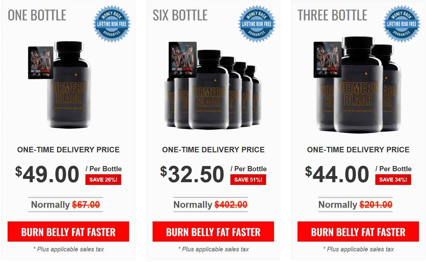 Sculpt Nation Turmeric Black Pricing